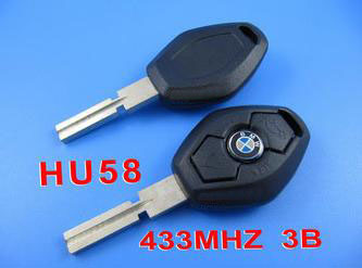 BMW remote key 3 button 4 track 433mhz