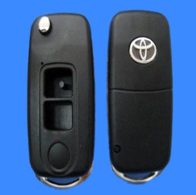 Oyota Yaris Flip Remote Key Shell 2 Button